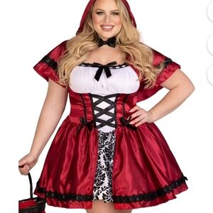 NEW Leg Avenue Sexy Gothic Little Red Riding Hood Costume 1X 2 X Cosplay